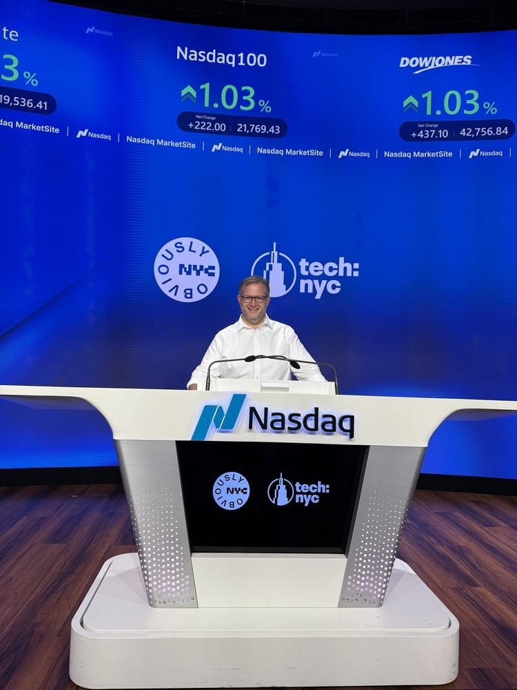 Oliver Libby at the Nasdaq MarketSite